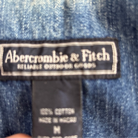 Abercrombie Denim Jacket Cotton Size M Y2K - Picture 6 of 7